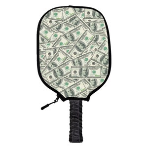 Cold Cash Pickleball Paddle Cover - Handmade Pickleball Paddle Covers - Perfect Gift For Pickleball Players & Fans