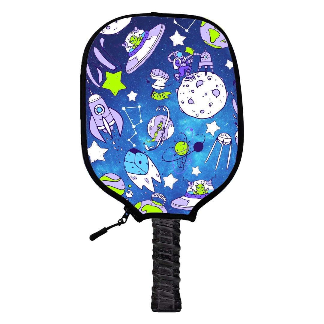 Alien Orbit Pickleball Paddle Cover - Handmade Pickleball Paddle Covers ...