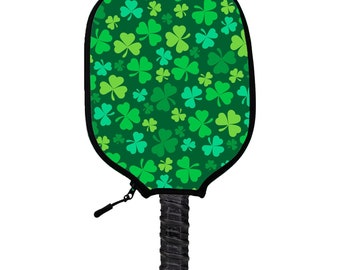 Clover Field Pickleball Paddle Cover - Handmade Pickleball Paddle Covers - Perfect Gift For Pickleball Players & Fans