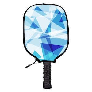 Blue Diamonds Pickleball Paddle Cover - Handmade Pickleball Paddle Covers - Perfect Gift For Pickleball Players & Fans