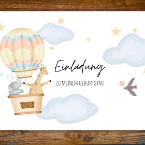 Carte d'invitation anniversaire enfant à imprimer PDF