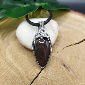 Obsidian, Natural stone pendant, BentyCia Creations, Boheme Hippiechic