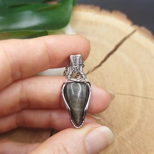Golden Obsidian, Natural Stone Pendant, BentyCia Creations, Bohemian Hippiechic