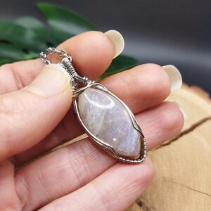 Moonstone, Natural Stone Pendant, BentyCia Creations, Bohemian Hippiechic