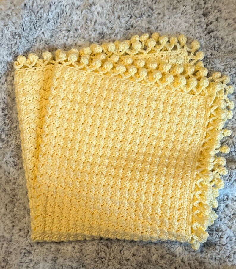 Crocheted Baby Blanket Baby Girl Boy Blanket Baby Shower Gift Handmade