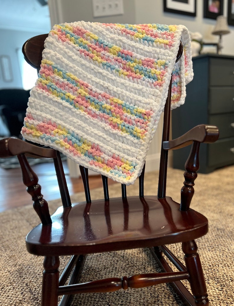 Fleece Baby Blankets Handmade Baby Blankets Baby Gifts Crocheted Baby Blanket Pink Baby Blankets