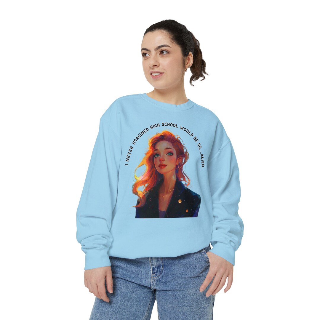 High School Alien Sweatshirt Fun and Unique Design - Etsy