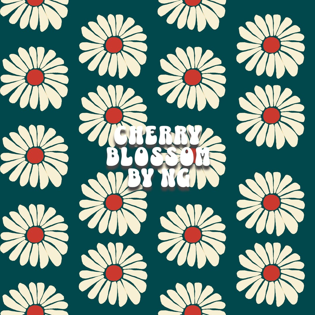 Japanese Daisy Seamless Pattern, White Daisy Repeating Pattern for ...