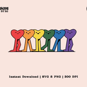 Cute Heart retro character SVG PNG file, trendy aesthetic, disco heart design for sublimation, shirts, mugs, totes, pillow, commercial use