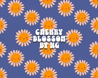 Schattig Daisy Naadloos patroon, naadloos bloemenbestand, naadloos herhalingspatroon voor sublimatie, stofdruk, oppervlakteontwerp 300 DPI