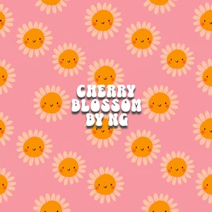 Cute Daisy seamless pattern, floral print seamless pattern repeating file for fabric printing sublimation commercial use 300 DPI