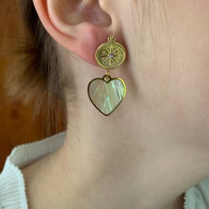 Mother-of-pearl earrings