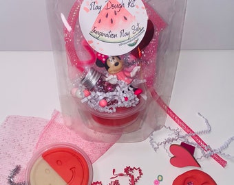 Minnie Mouse | Play Dough Kit | Handmade Play Dough | Sensory Kits | Birthday Gifts | Goodies Bags | Play Dough to Go | Pretend Play