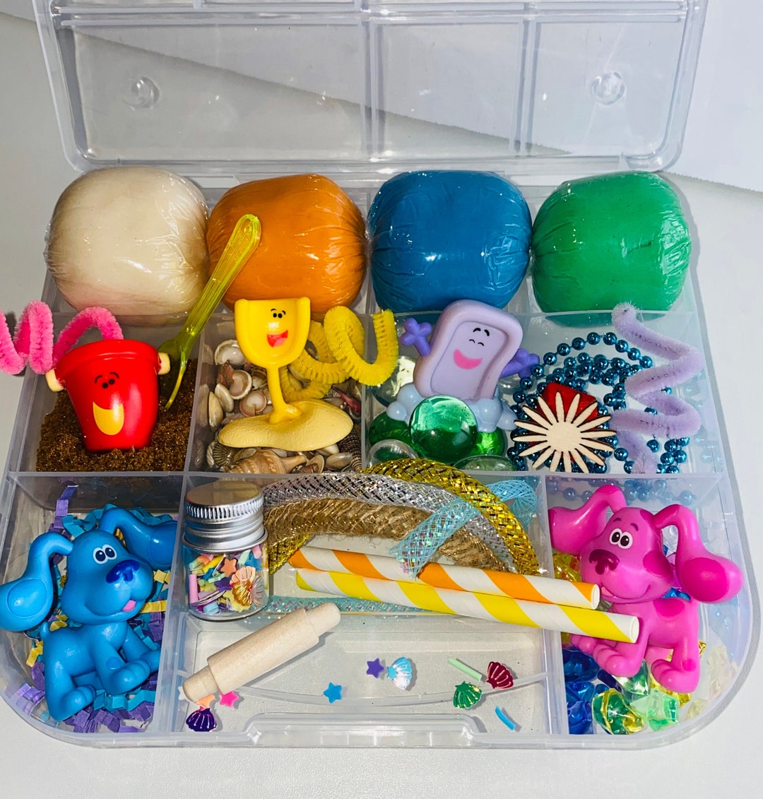 Blue Clues Handmade Play Dough Play Dough Kit Sensory Etsy
