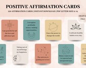 Positive Affirmation Cards for Self-Care Printable Self-Love Card Deck for Daily Affirmations Mindfulness Cards Manifest Love Gratitude Gift