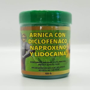 Arnica con Diclofenaco, Naproxeno y Lidocaina