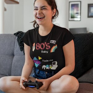 80's Baby 90's Raised Me Shirt | Retro Style Aesthetic | Good 90's Vibes | Fun Birthday Tee
