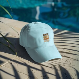 Denim Hat Embroidered | Custom Logo Baseball Cap | Adjustable Dad Hat | CORLY CURVY Edition