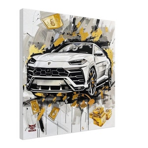 Lamborghini Urus Inspired Wall Art