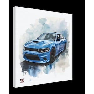 Dodge Charger SRT Inspired Canvas Wall Art