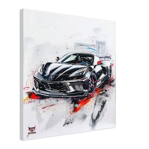 Corvette C8 Z06 Inspired Wall Art