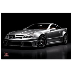 Mercedes SL65 Black Series Inspired Wall Art
