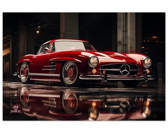 Mercedes 300SL Inspired Wall Art