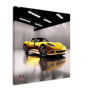 Art mural inspiré de la Chevrolet Corvette C6
