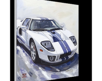 2005 Ford GT Inspired Canvas Wall Art