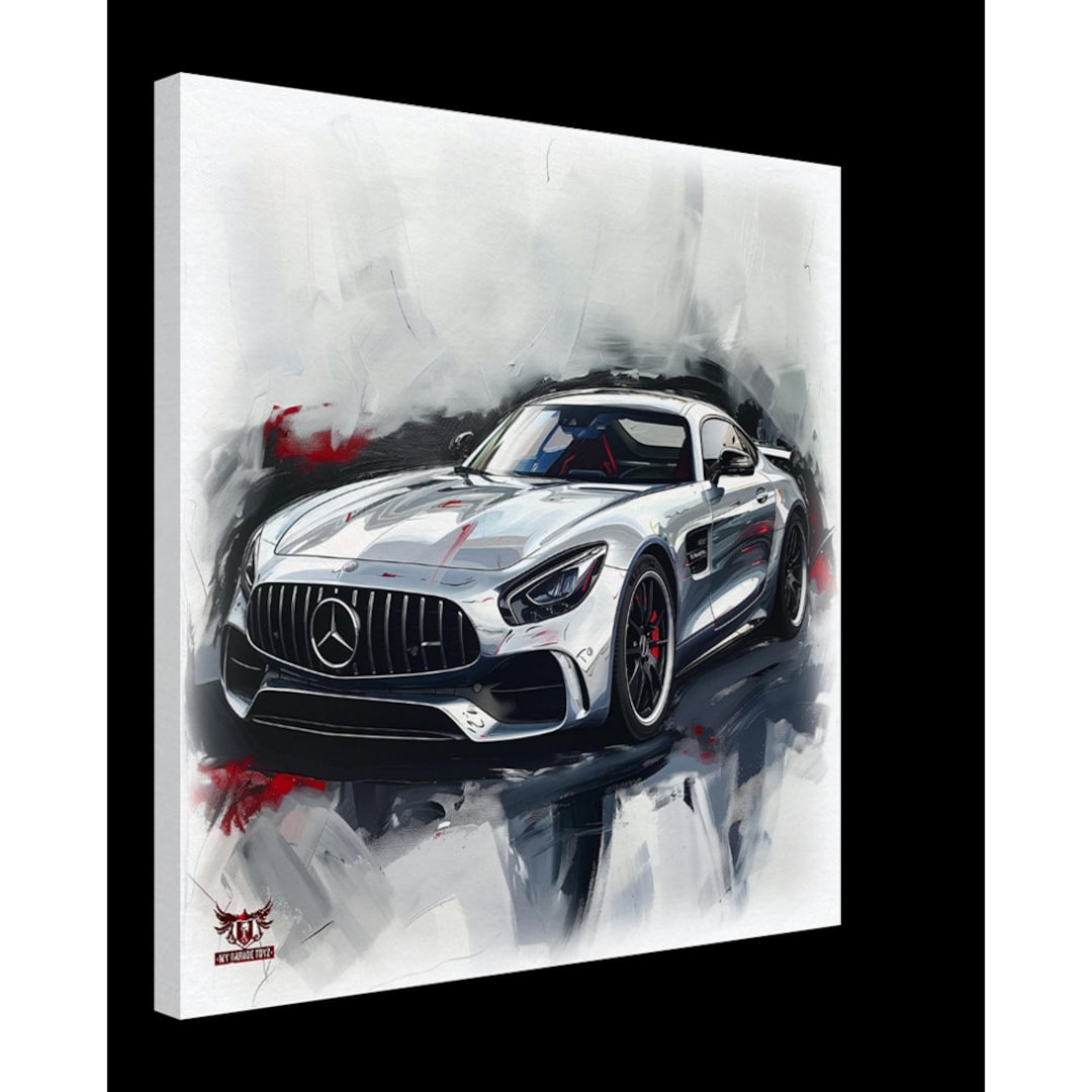 Mercedes AMG GT Inspired Canvas Wall Art - Etsy