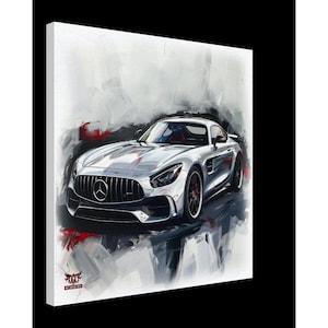 Mercedes AMG GT Inspired Canvas Wall Art