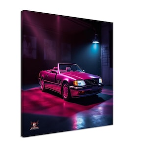90s Mercedes Benz SL500 Inspired Wall Art