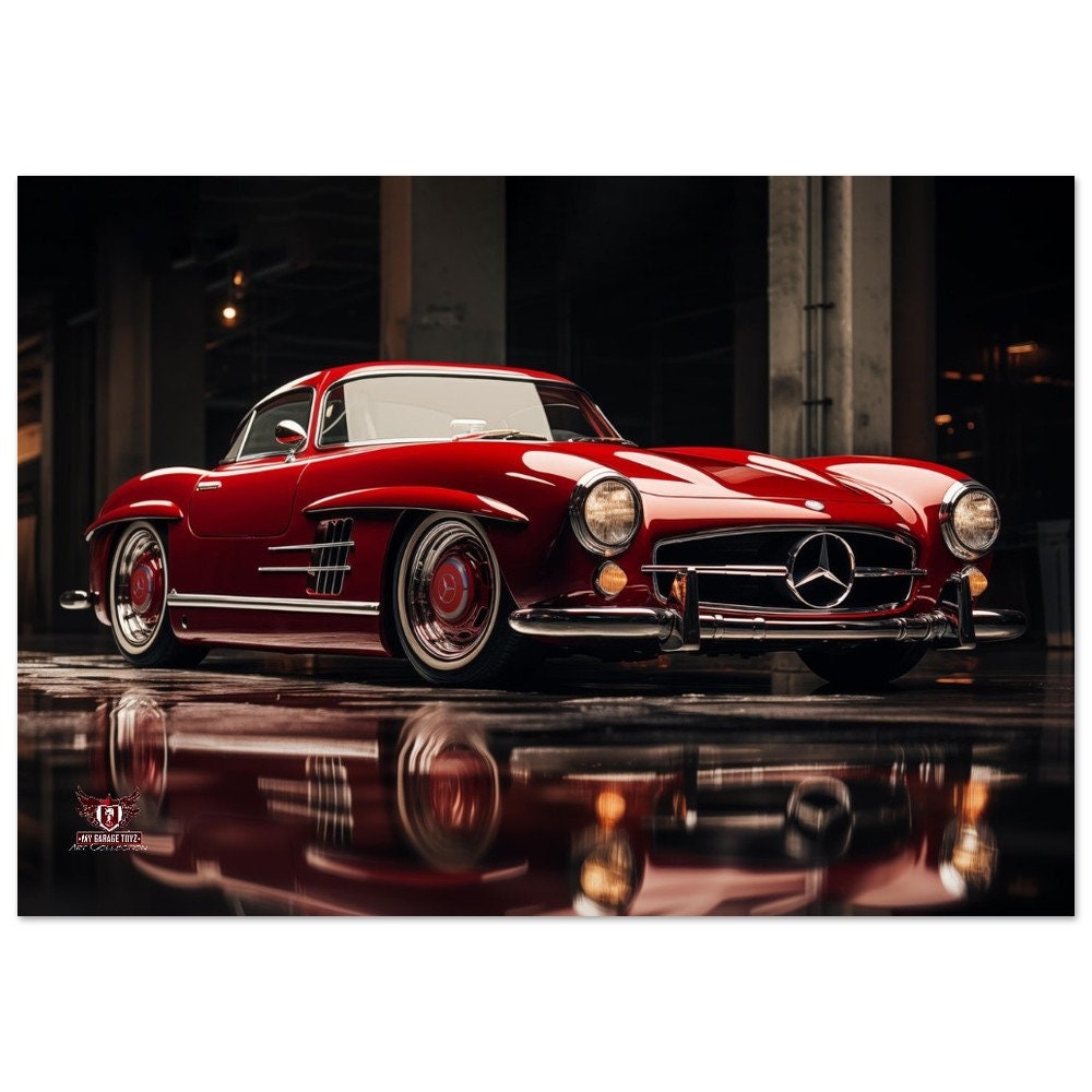 Mercedes 300SL Inspired Wall Art - Etsy