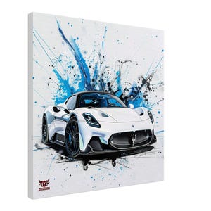 Artistic Canvas Wall Art: Maserati MC20