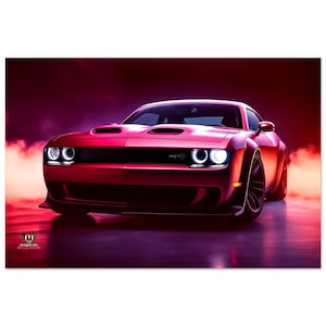 Challenger SRT Hellcat Inspired Wall Art