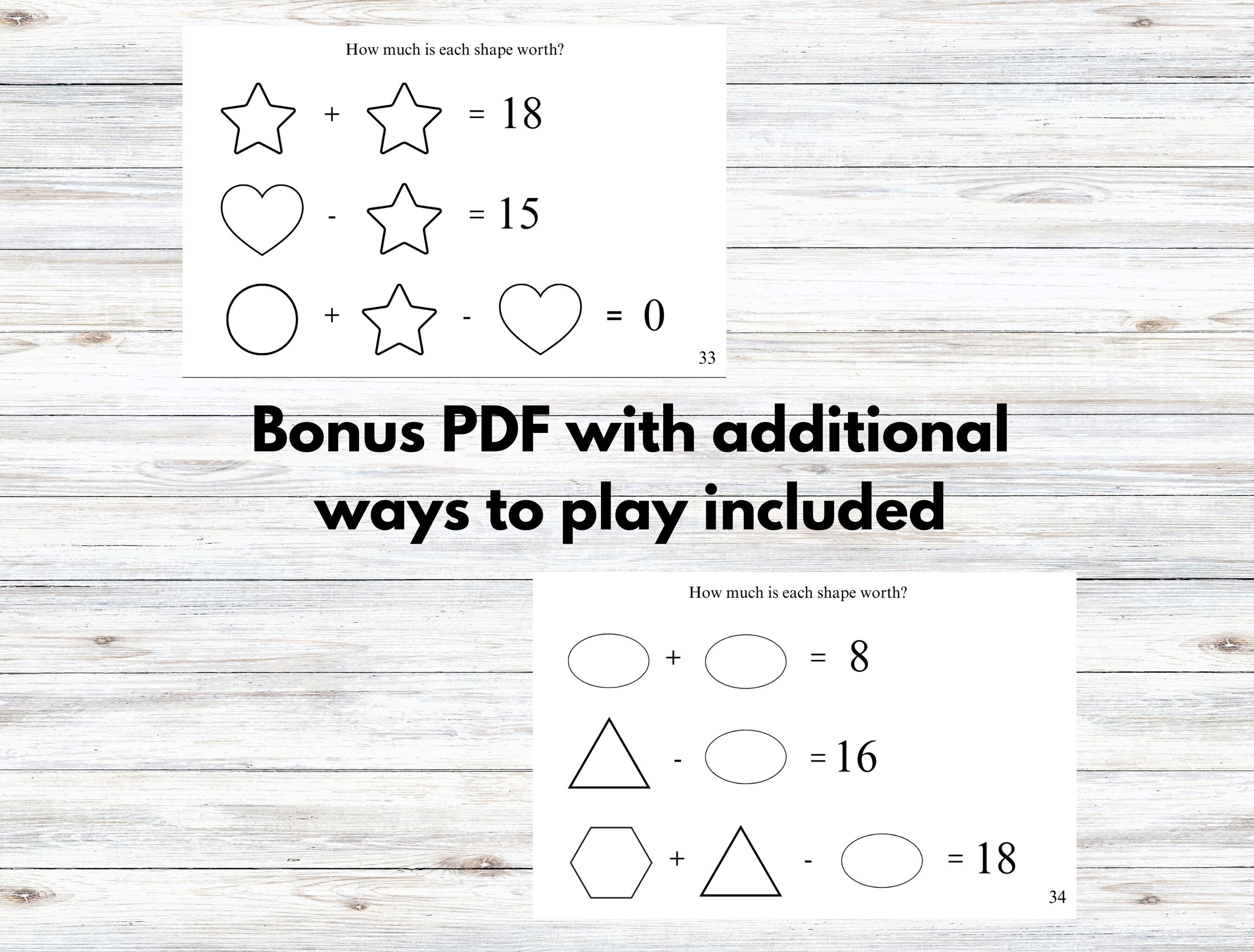 Logic Puzzle Brain Teasers Printable, Critical Thinking Math Games
