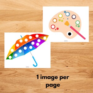 Dot Sticker Do-a-dot Picture Printable Activity for Toddlers, Perfect ...