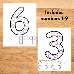 Dot Sticker Number Recognition Printable Toddler Worksheets. Perfect ...