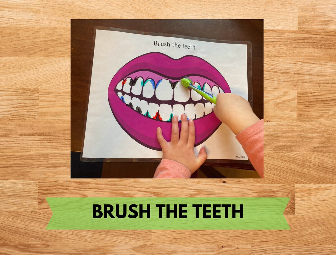 Brush Teeth Dental Hygiene Printable, Human Teeth Human Body, Dentist ...