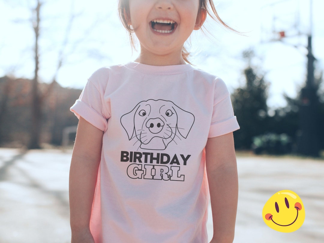 Birthday Girl Dog Shirt for Kids Birthday Matching Family Etsy