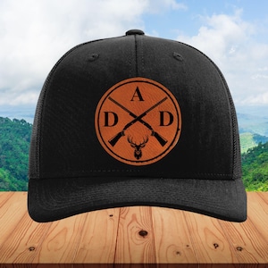 Dad Leatherette Patched Hat, pick your design. Snapback Trucker 112 Style Hat, Dad patched hat, Dad lover hat, Father&#39;s Day gift, dad hat.
