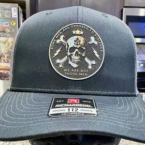 Navy Chief Hat, Skull Patch Trucker Cap, Richardson 112, CPO Pride