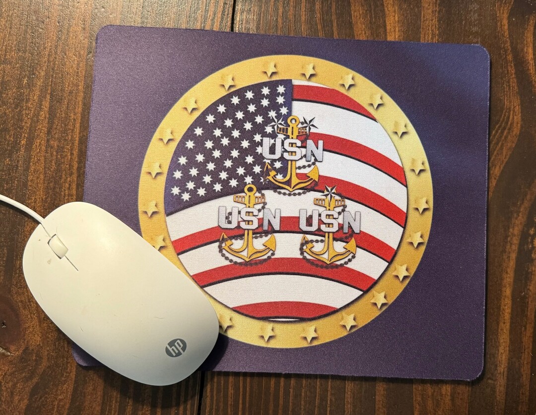 Navy Chief, Senior Chief, Master Chief 9.25 X 7.75 Mouse Pad, Navy