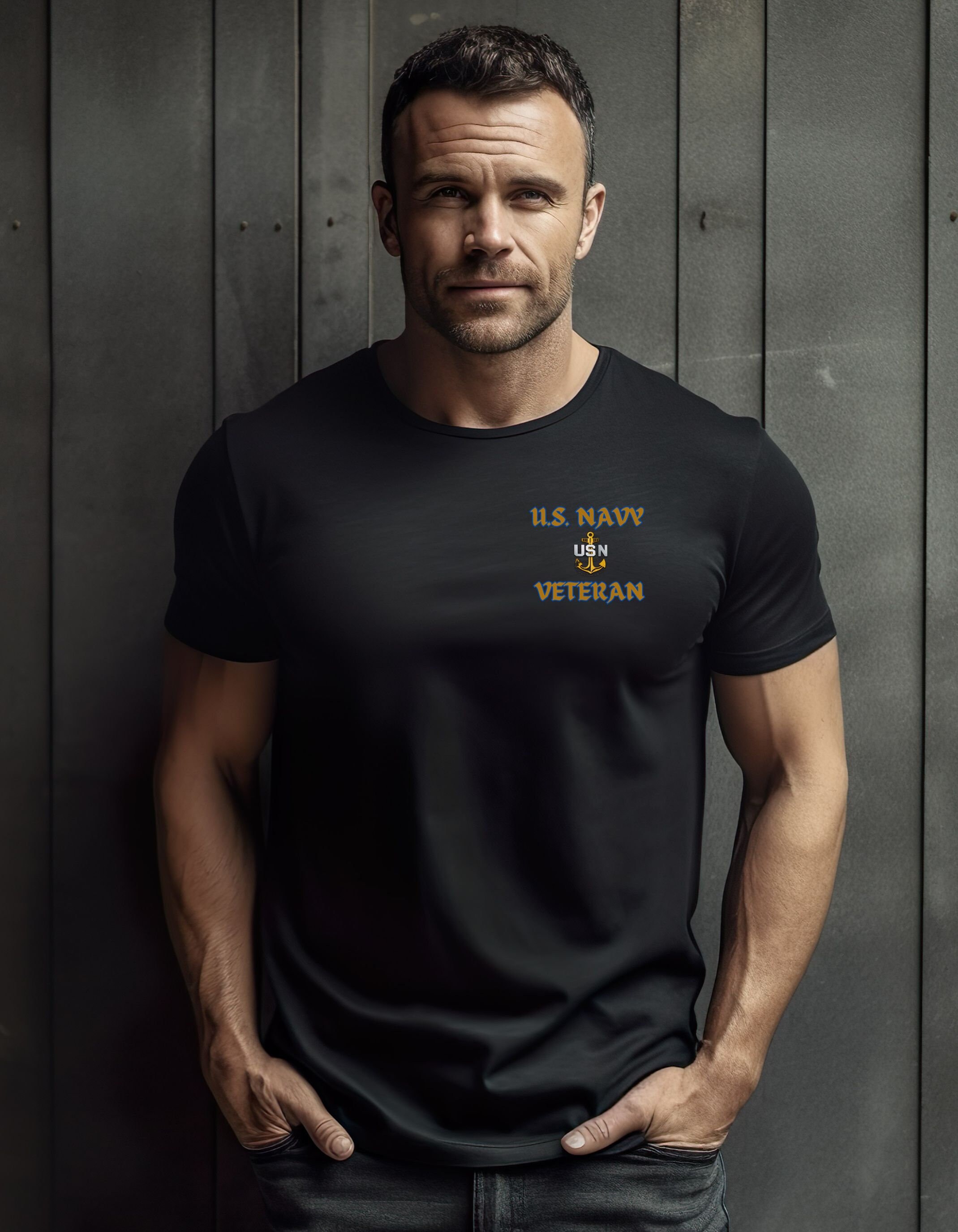 NAVY CHIEF ONLY WAY HAPPIER T Shirt