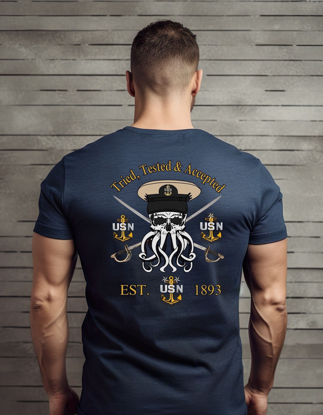 Tried Tested & Accepted Softstyle T-shirt, Navy Chief Lover Shirt for