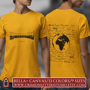 Christelijk shirt missionarissen, 10/40-raam, Jezus Christus ambassadeurs graphic tees, World Travel Map Faith Streetwear, geschenken zendeling moeder