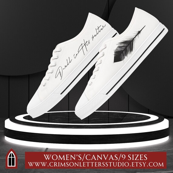 Psalm 91 Christian Sneakers, Womens Christian Tennis Shoes, Jesus Shoes,  Feather Christian Shoes