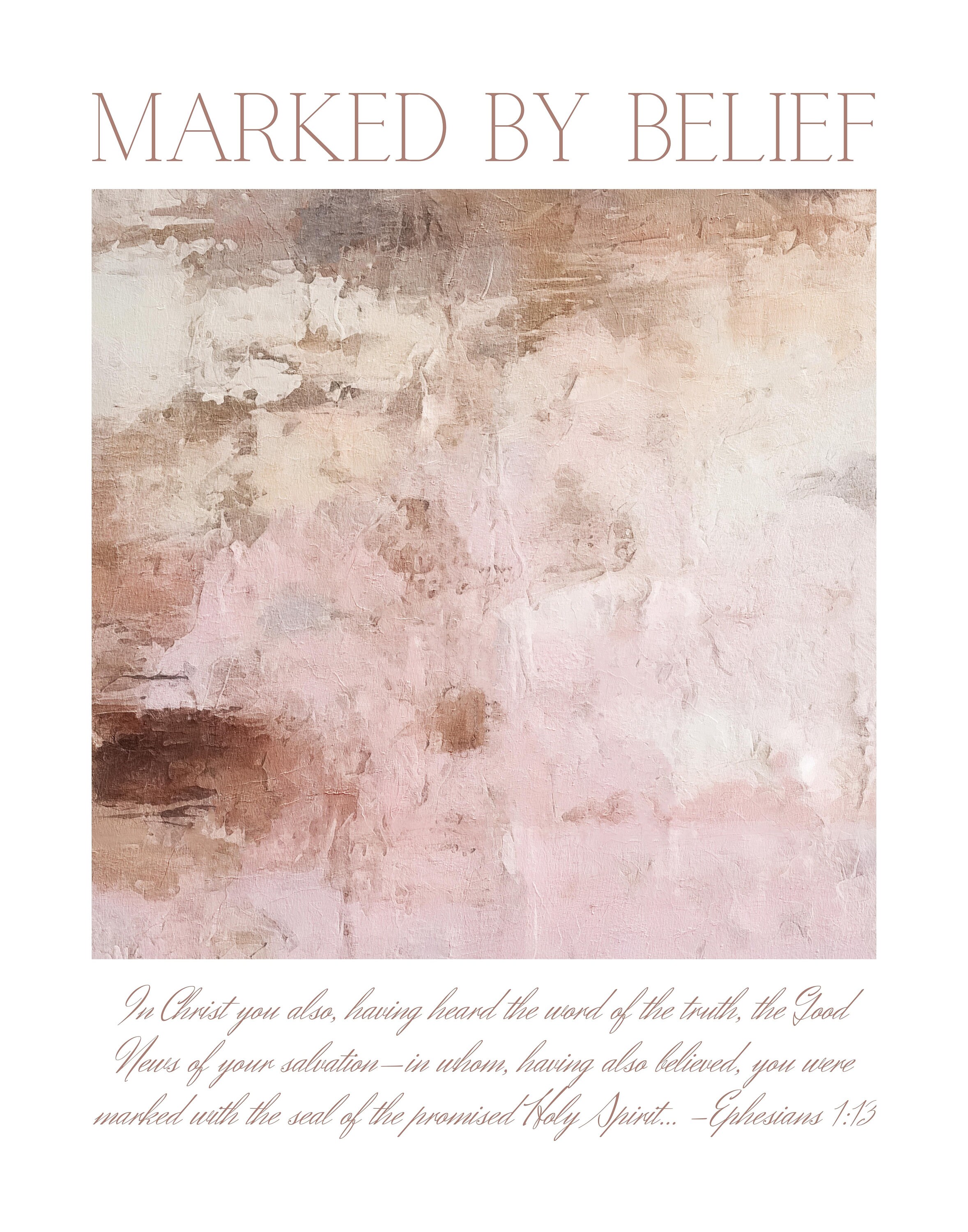 DIGITAL PRINTABLE marked by Belief Ephesians - Etsy