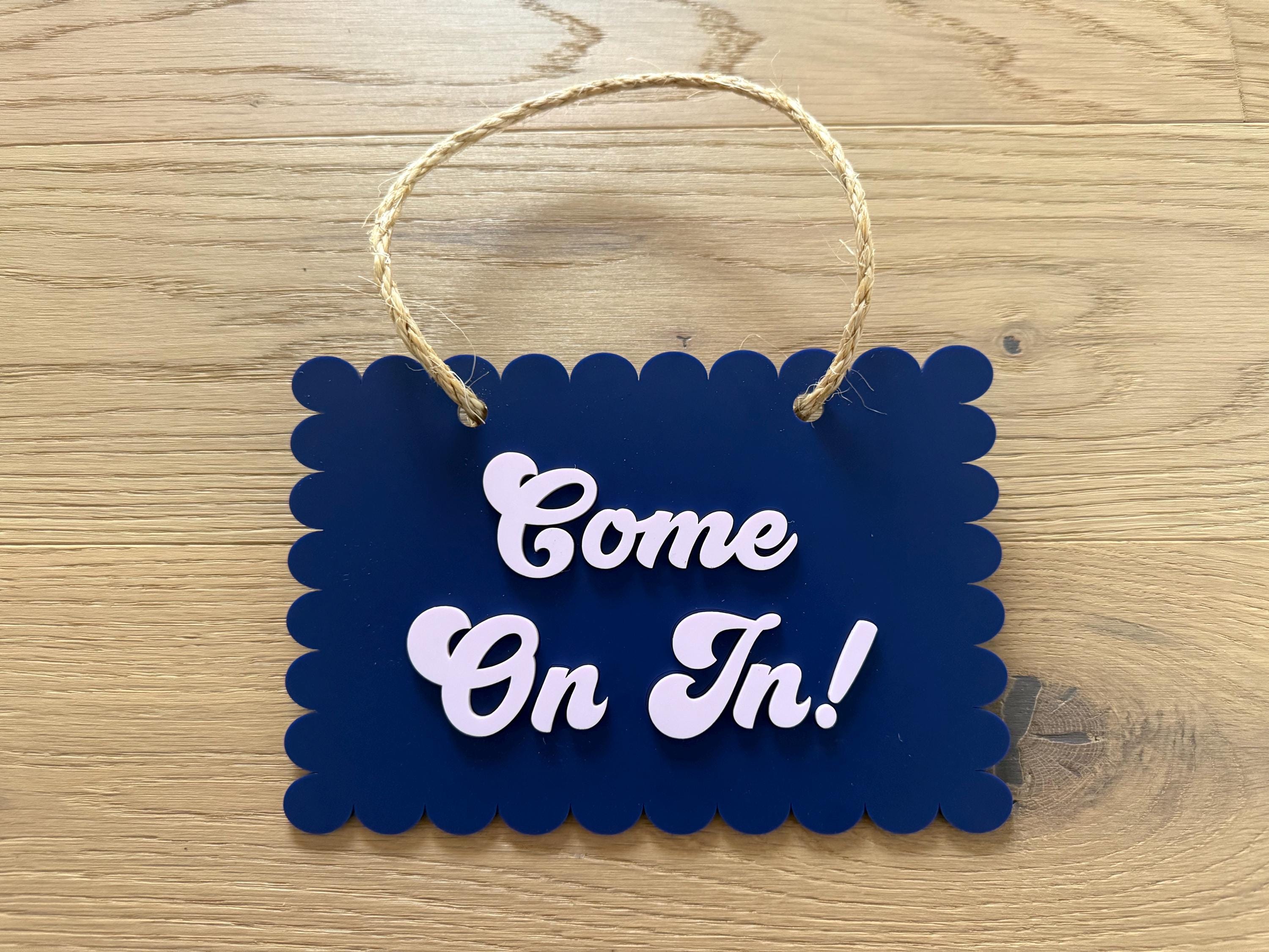 Custom Acrylic Layered Door Sign: Personalized Welcome