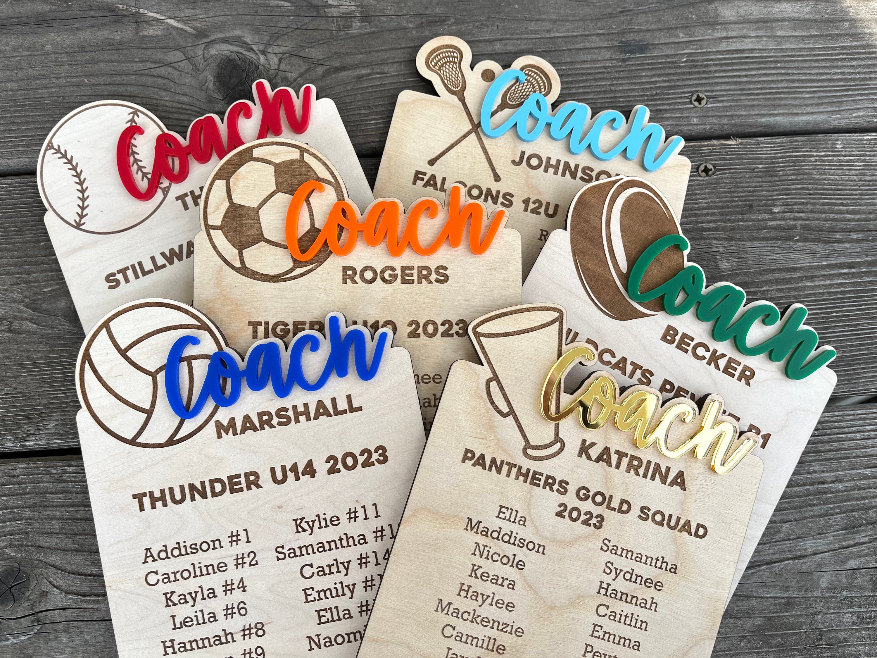 End of Season Coaches Gift, Personalized Coaches Plaque, Team Gift for ...